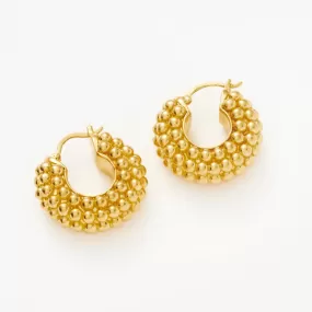 18K Gold Plated Baya Hoop Earrings