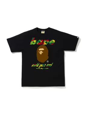 A Bathing Ape STA Camo WGM Ape Head Tee Black/Multicolor