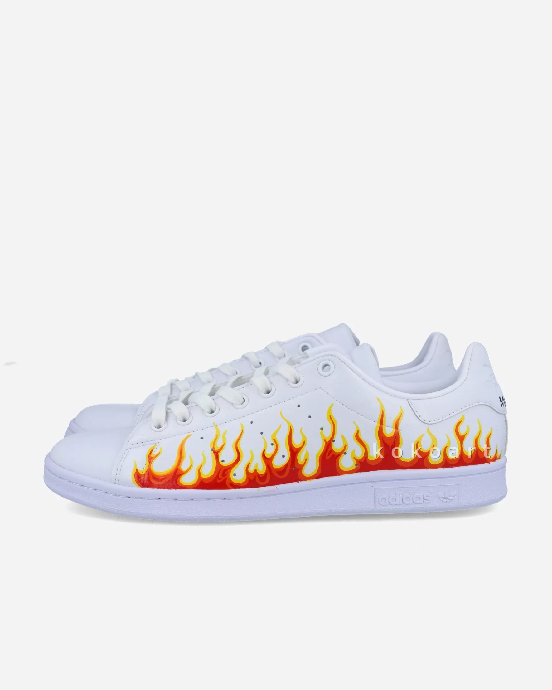 Adidas Hand Painted Water and Flame