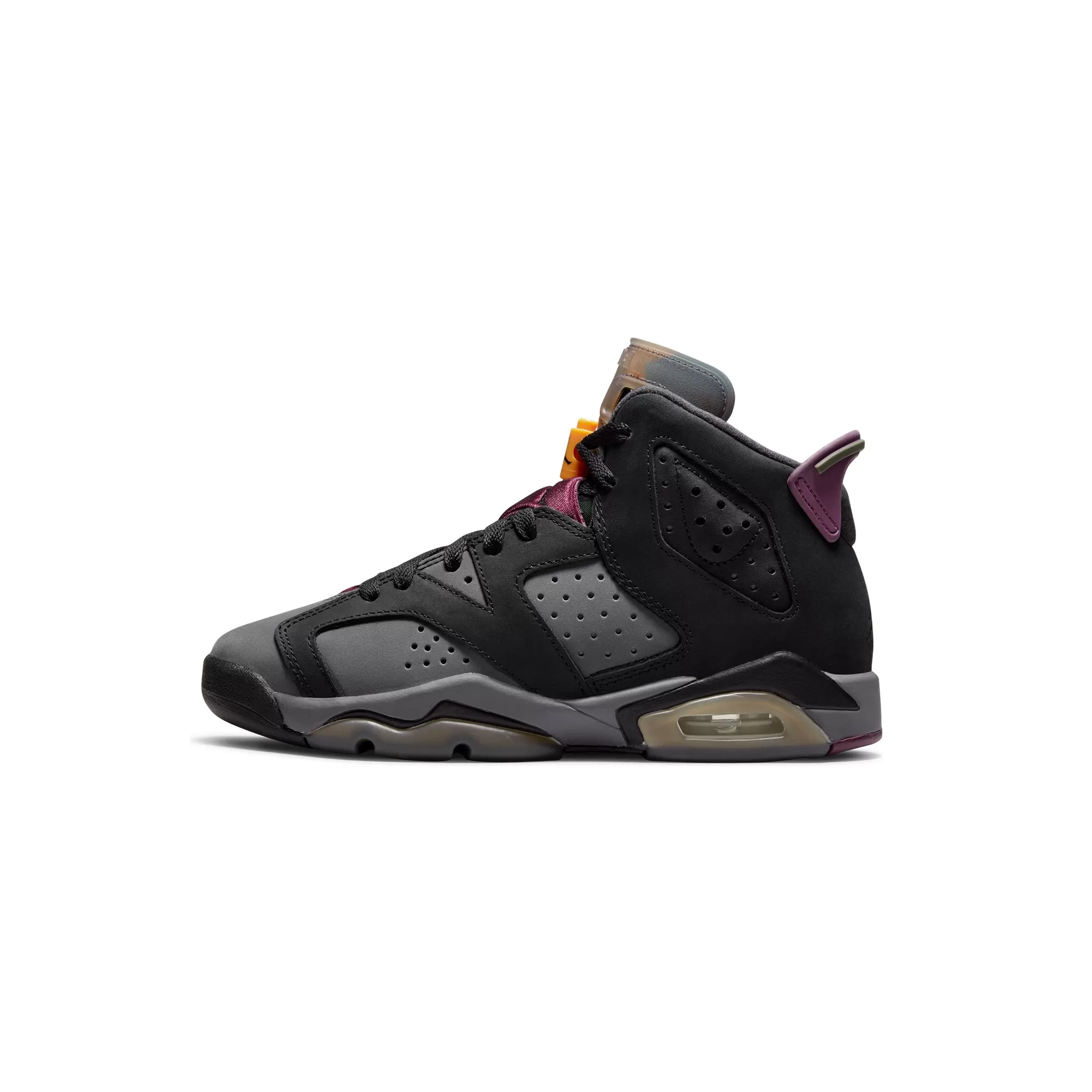 Air Jordan Kids 6 Retro GS Shoes 'Black/Bordeaux'