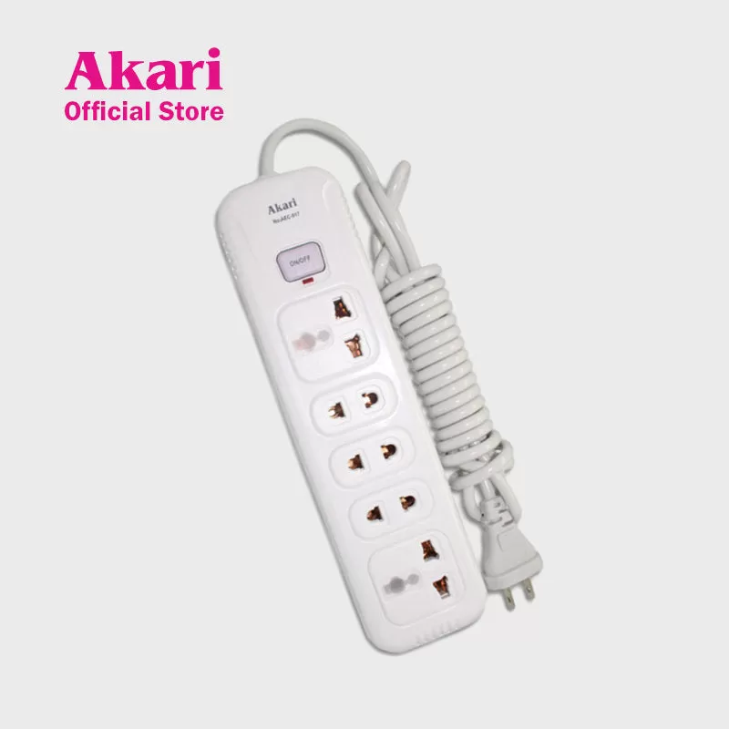 Akari 5-Gang Extension Cord with Surge Protection and Light Indicator (AEC-917)