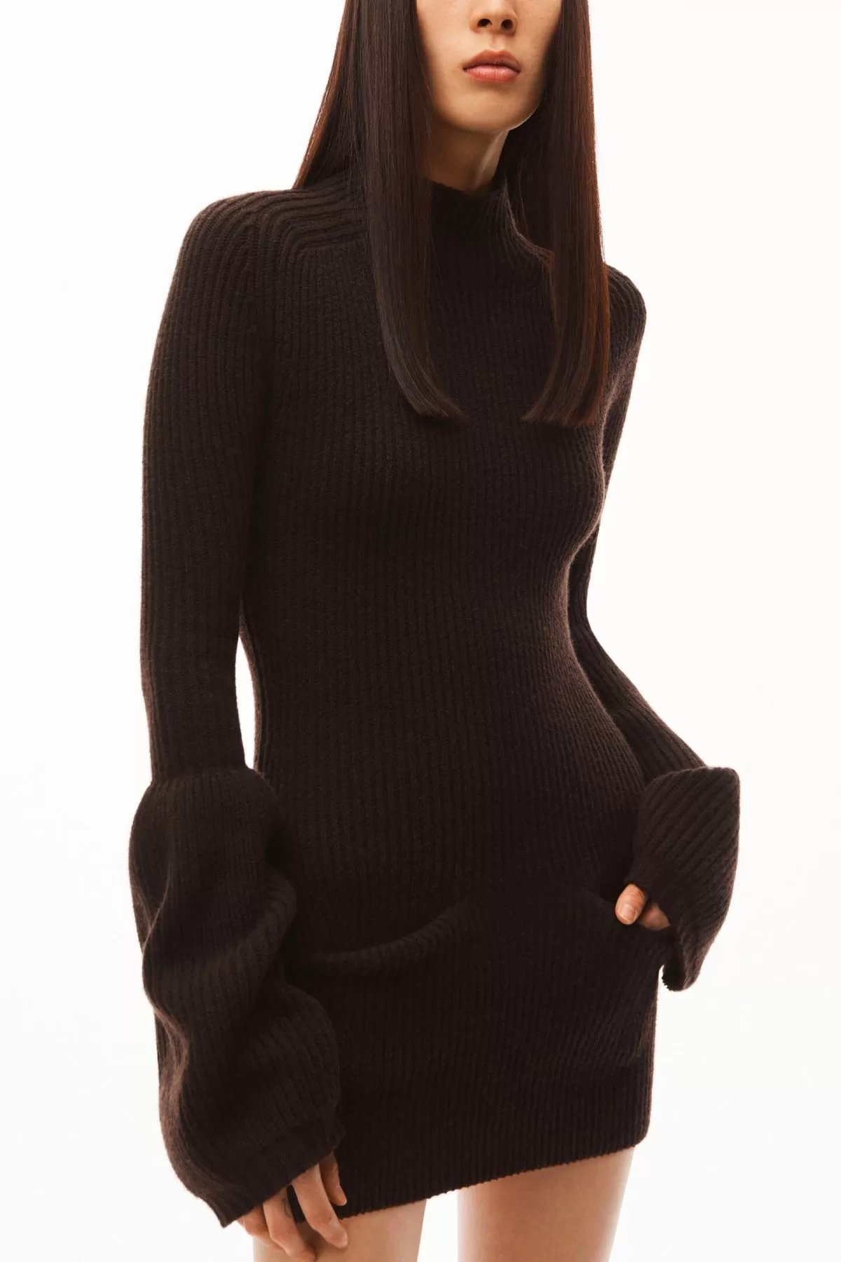 Alexander Wang Knit Mini Dress - Cola