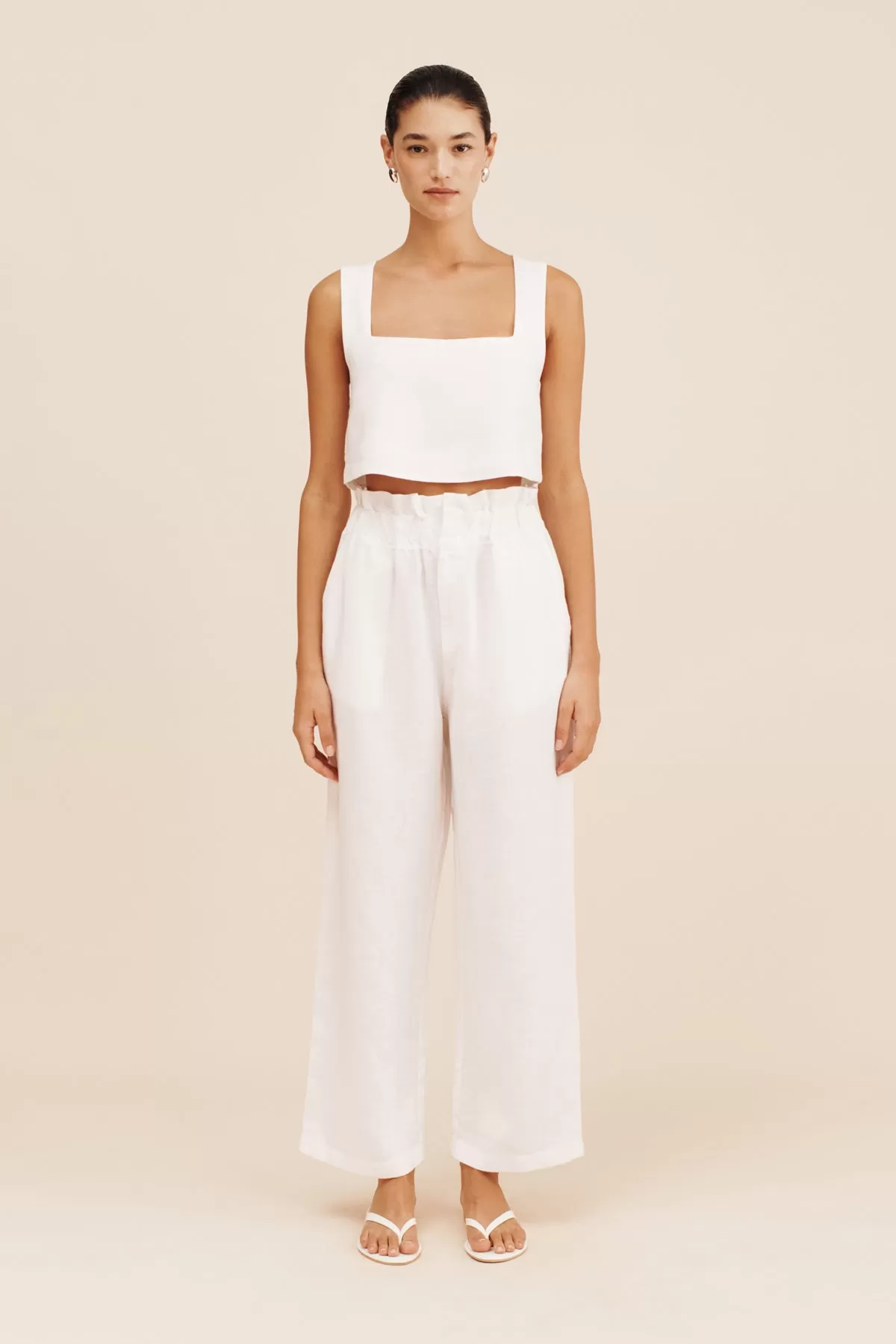 ALICE CROP TOP - IVORY