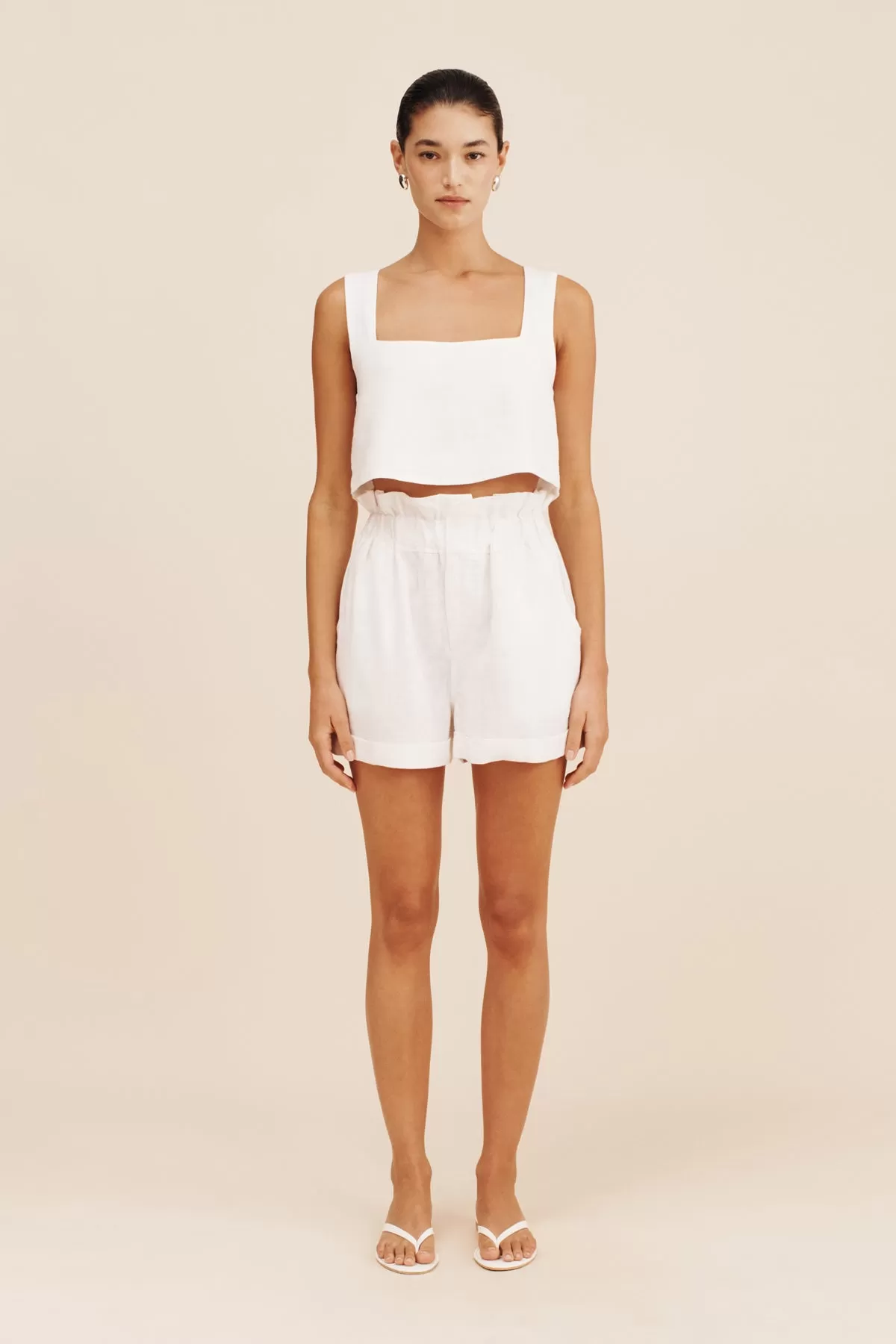 ALICE CROP TOP - IVORY