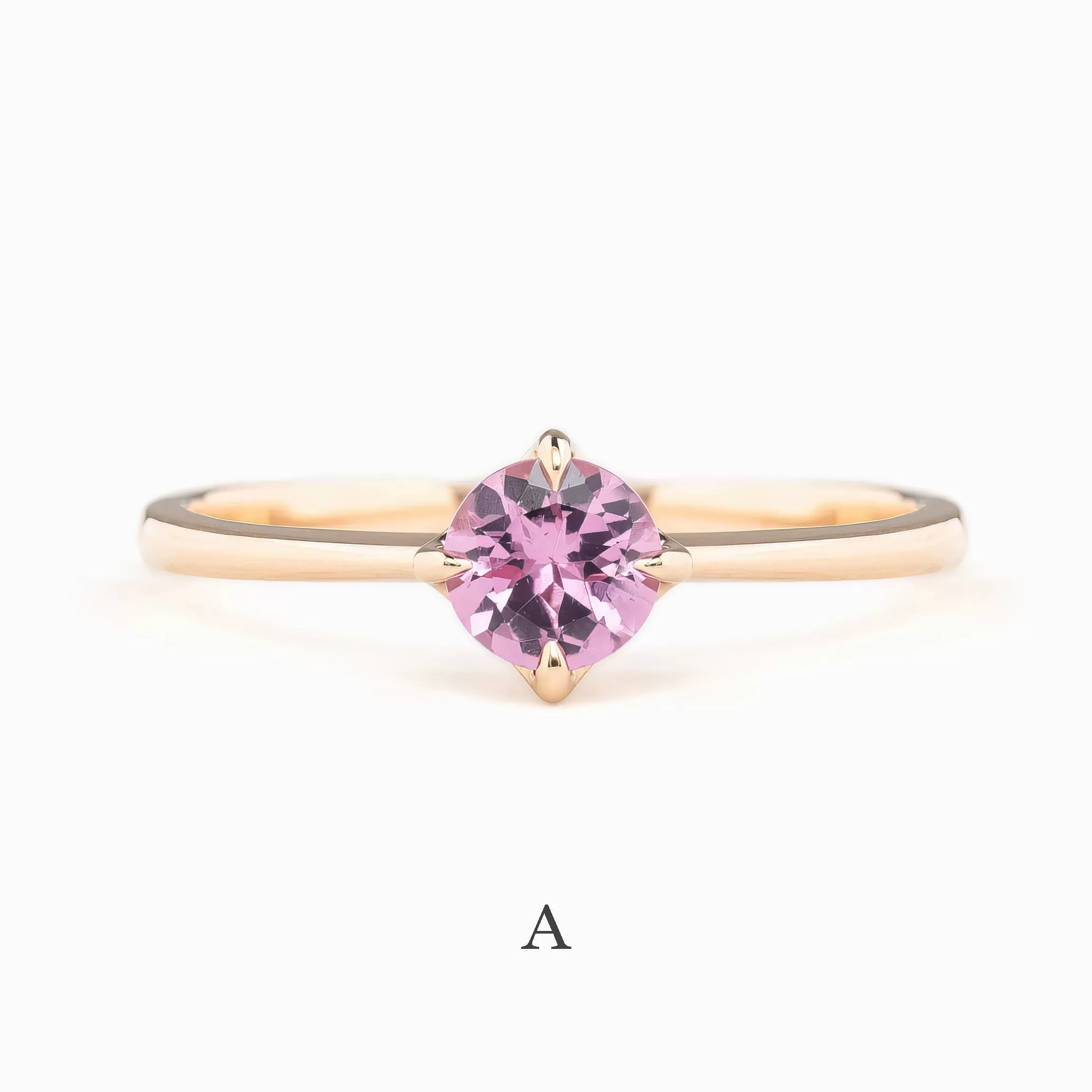 Alice Ring 5mm 0.60ct Umba Sapphire 14K Rose Gold