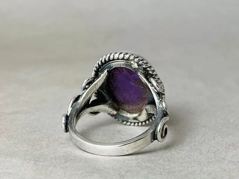 Amethyst Ring, 925 Sterling Silver Ring, Engagement Ring, Purple Amethyst Ring, Amethyst Designer Ring, Promise Ring, February Birthstone