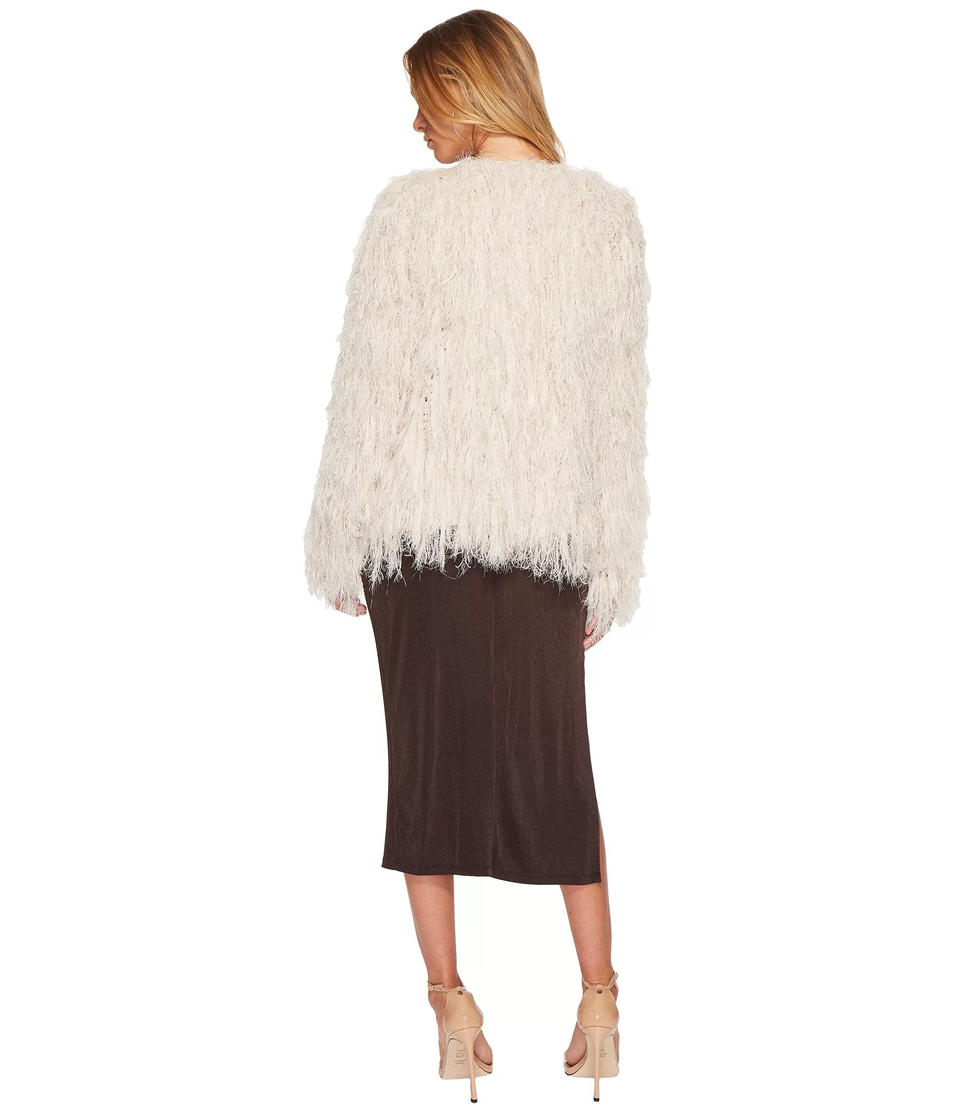 ASTR Sasha Shaggy Cardigan Sweater