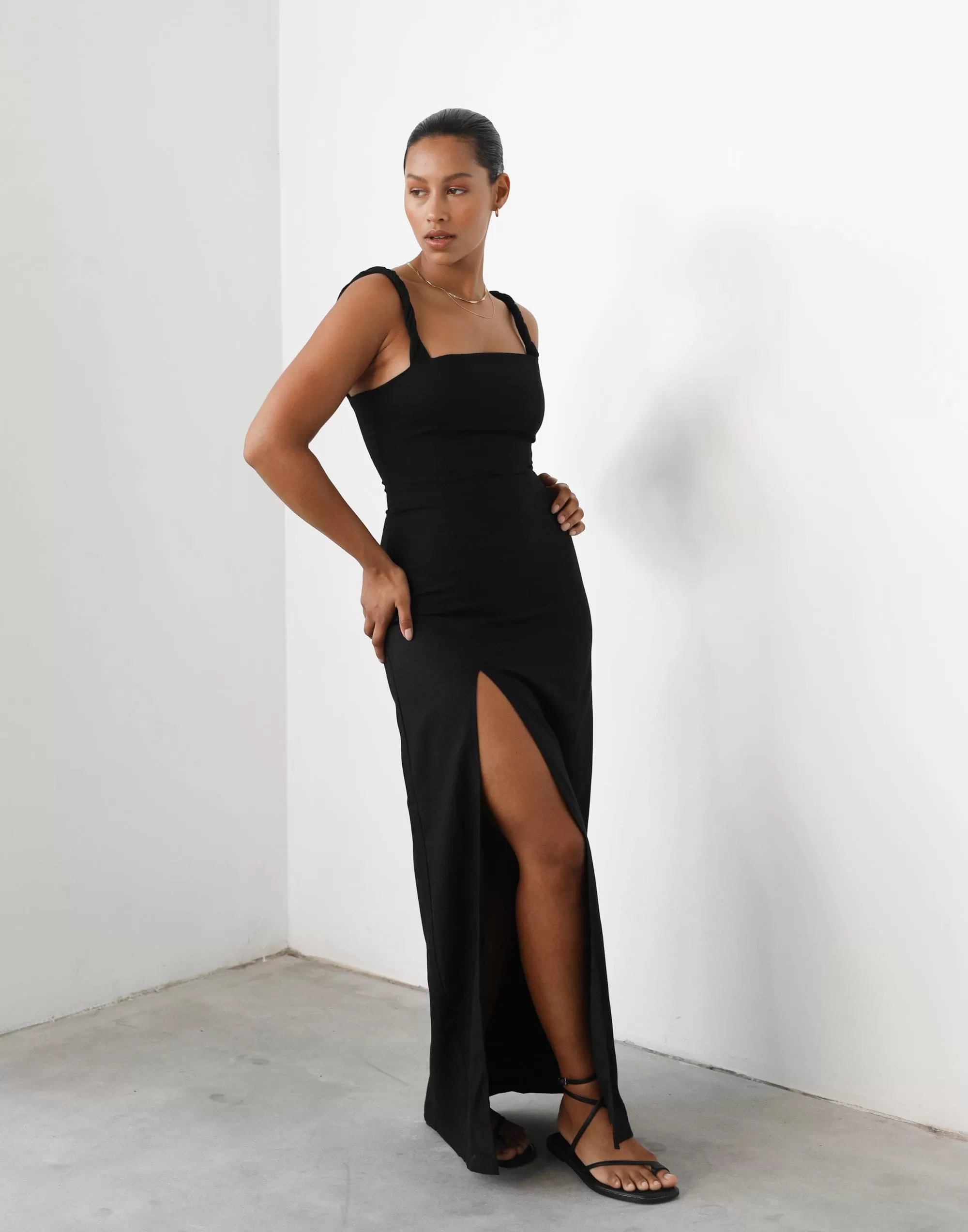 Bacalar Maxi Dress (Black)