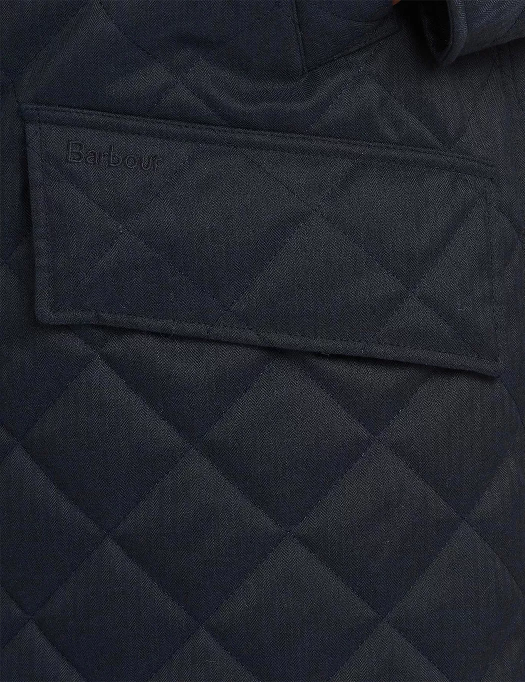 Barbour Quilted Mac Jacket - Navy Blue/Midnight