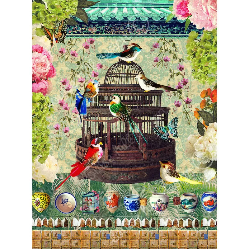 Bird & Flower Market Artwork