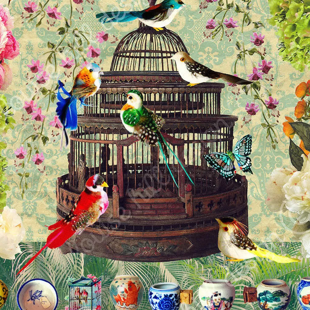 Bird & Flower Market Artwork