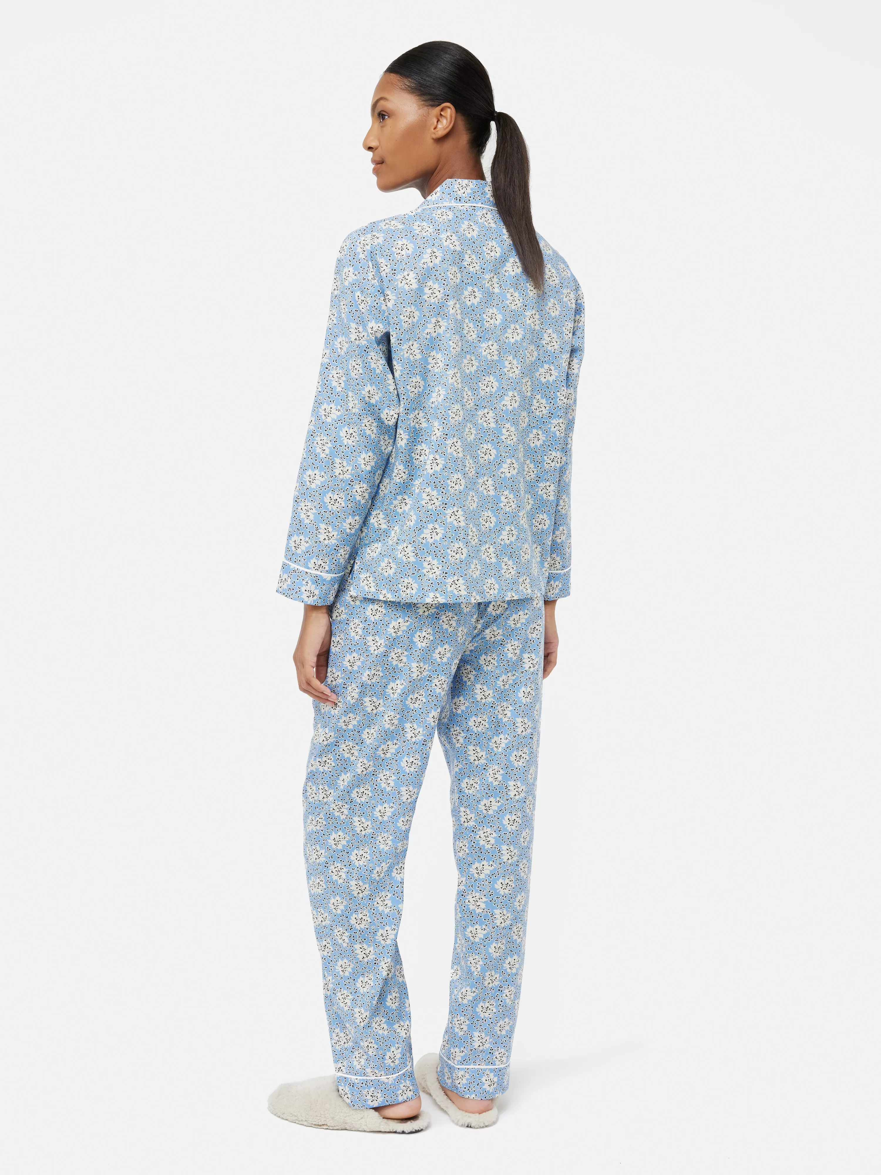 Block Leaf Pyjama | Blue