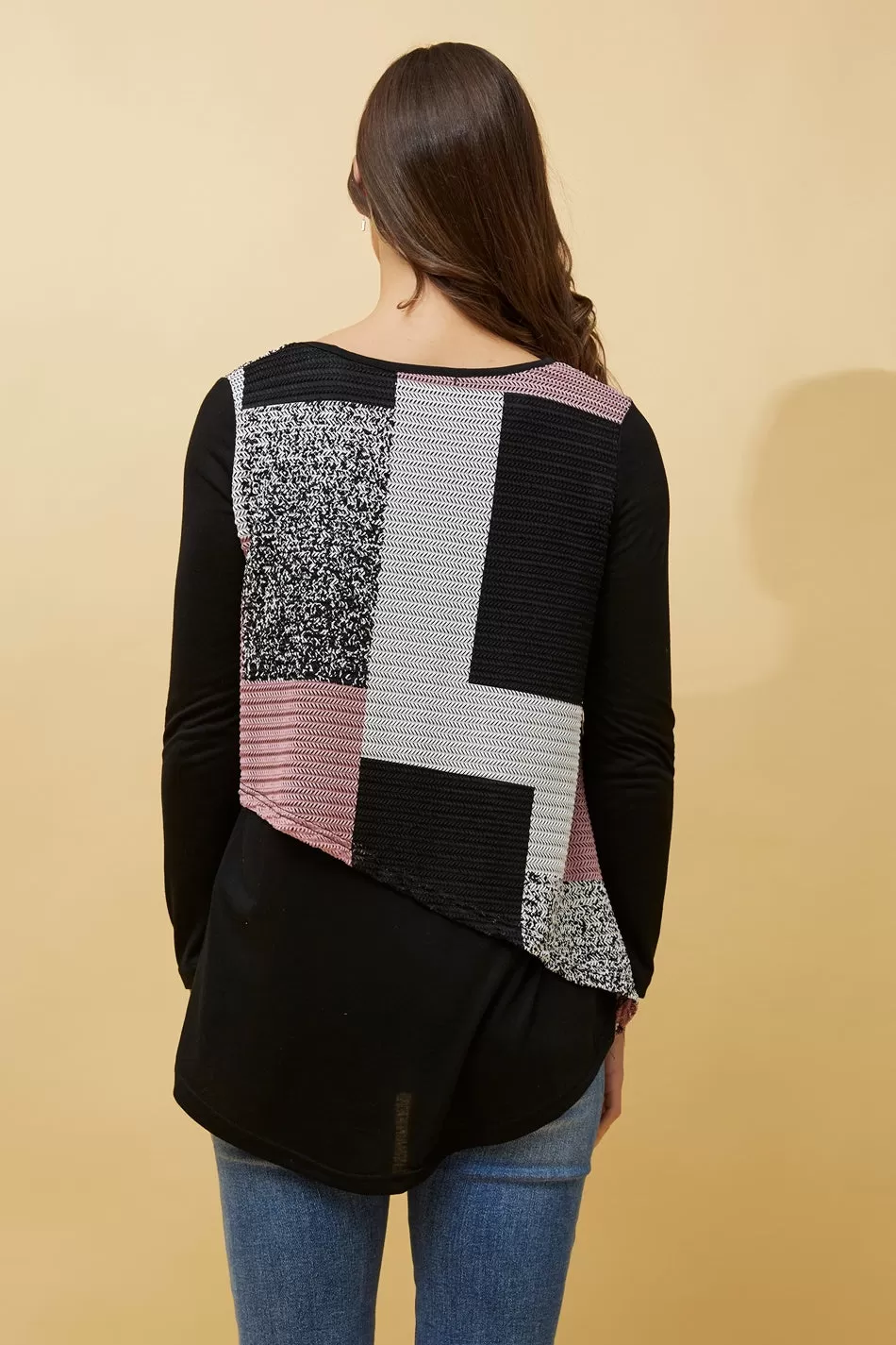 BOBBI DOUBLE LAYER COLOUR BLOCK TOP