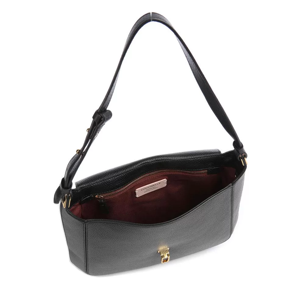 Borsa Donna a Spalla COCCINELLE in Pelle Nera Linea Cristhy