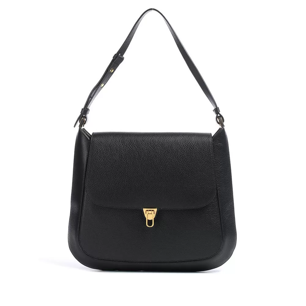 Borsa Donna a Spalla COCCINELLE in Pelle Nera Linea Cristhy