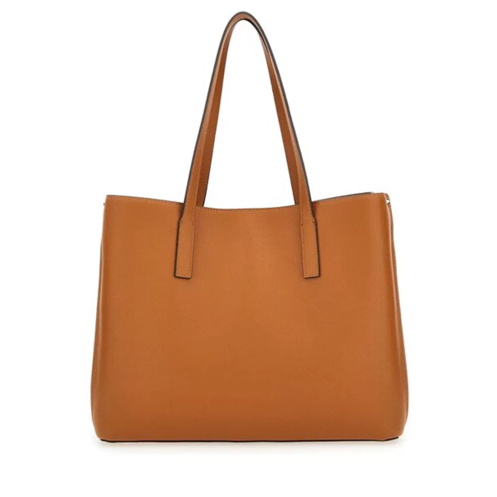 Borsa Donna a Spalla Shopper GUESS Linea Meridian colore Cognac