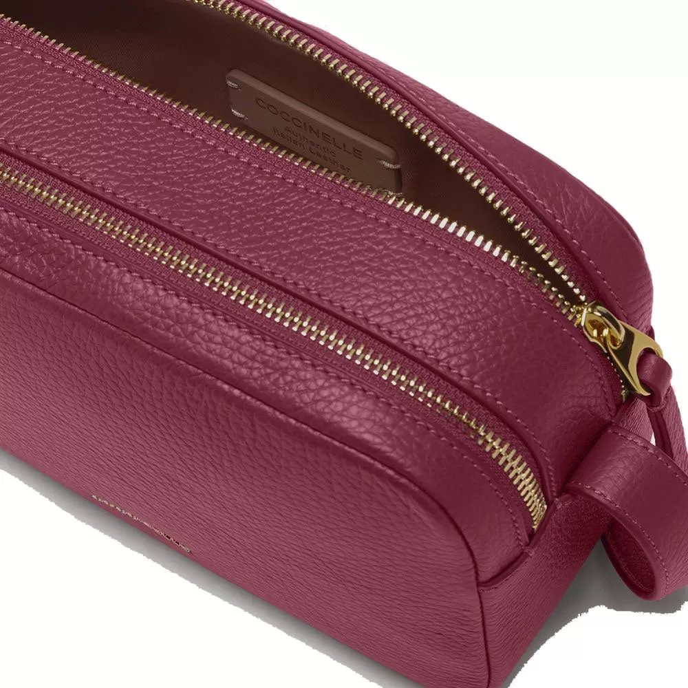 Borsa Donna a Tracolla COCCINELLE in Pelle linea Gleen colore Garnet Red