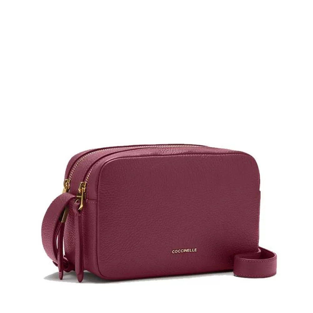 Borsa Donna a Tracolla COCCINELLE in Pelle linea Gleen colore Garnet Red