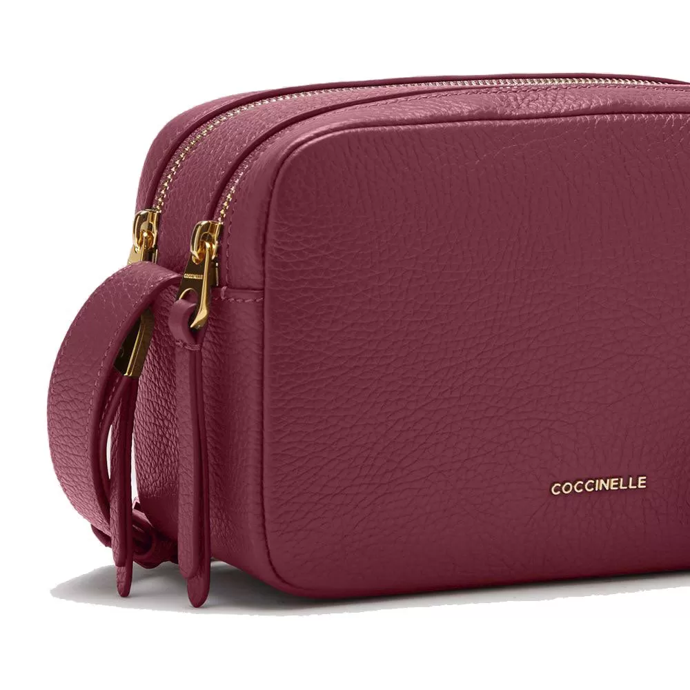 Borsa Donna a Tracolla COCCINELLE in Pelle linea Gleen colore Garnet Red