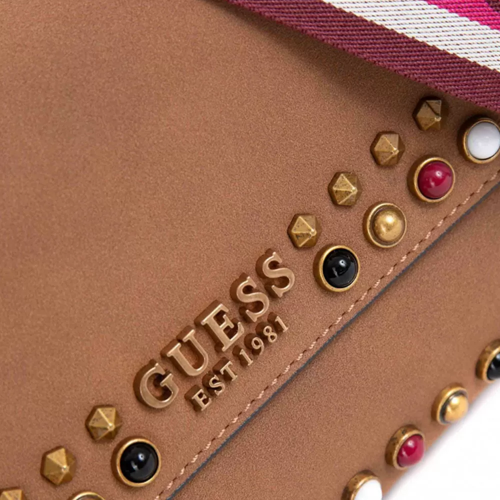 Borsa Donna a Tracolla GUESS Linea Radar colore Cognac