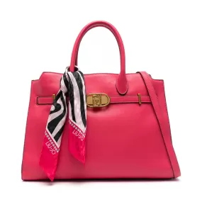 Borsa Donna Shopping a Mano LIU JO Rossa con Foulard