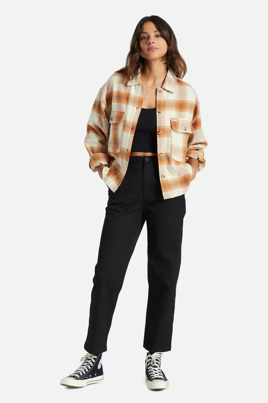 Bowery Women's L/S Flannel - Whitecap