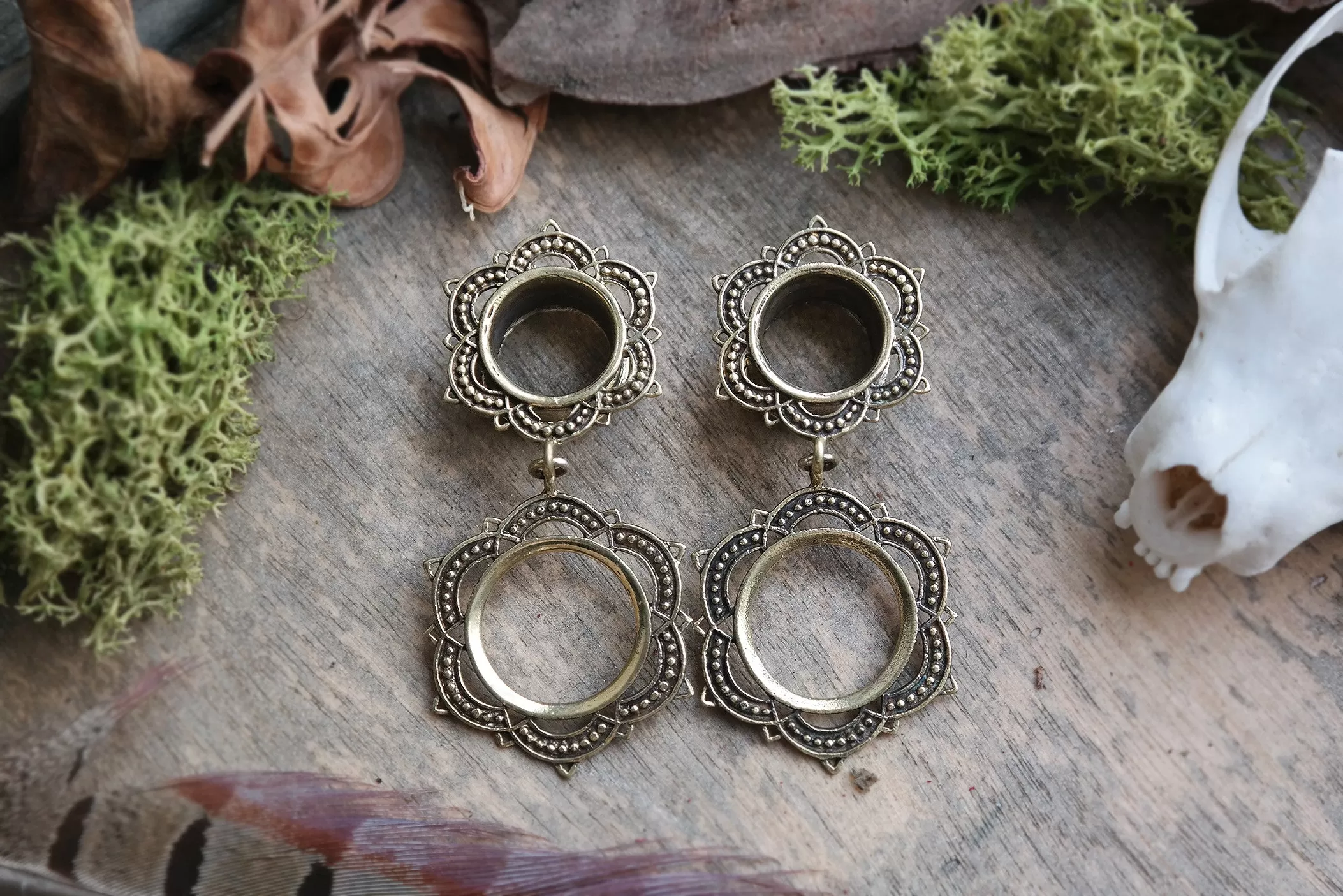 Brass Mandala Flower Tunnels