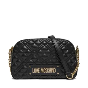 Camera Case con Tracolla LOVE MOSCHINO linea Shiny Quilted Nero