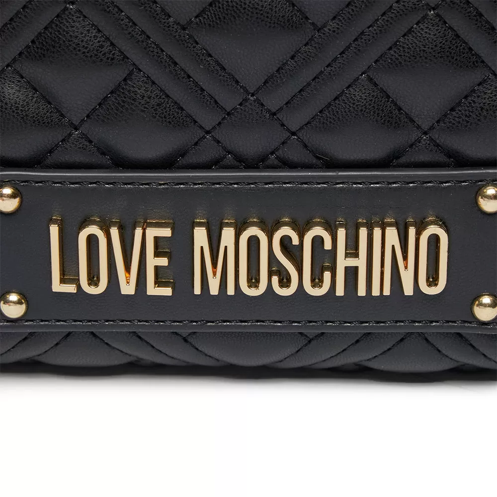 Camera Case con Tracolla LOVE MOSCHINO linea Shiny Quilted Nero