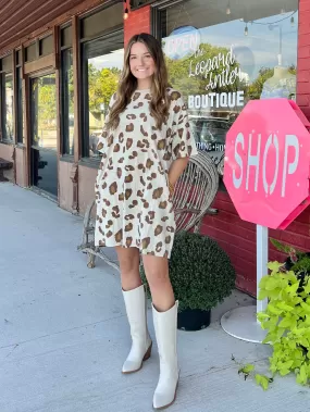 Cameron Animal Print T-Shirt Dress