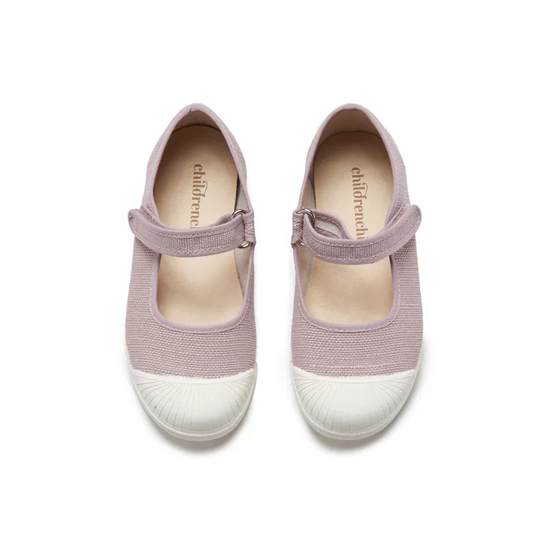 Canvas Mary Jane Sneakers in Lilac