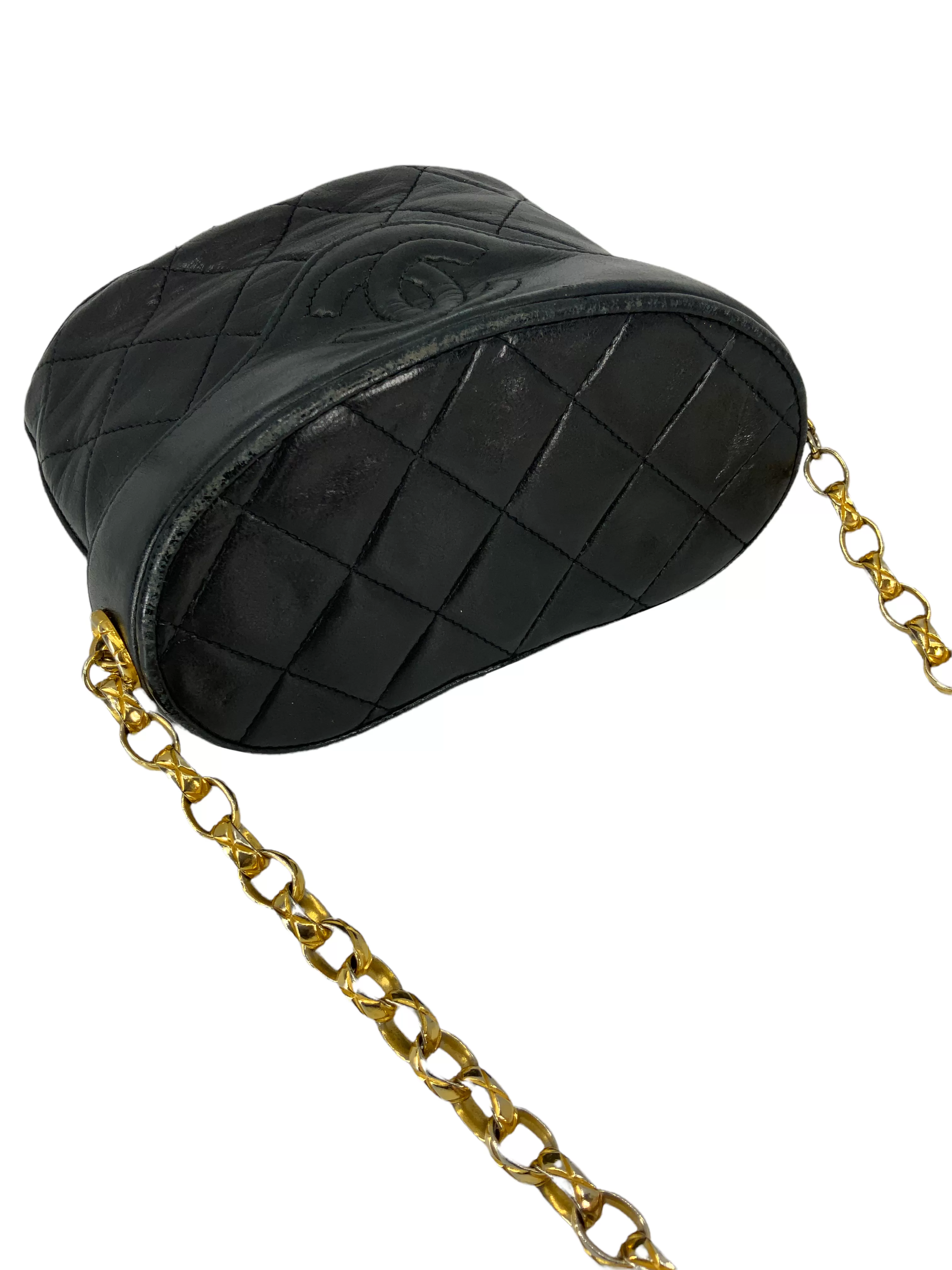 Chanel Vintage Lambskin Bijoux Chain Mini Bucket Bag