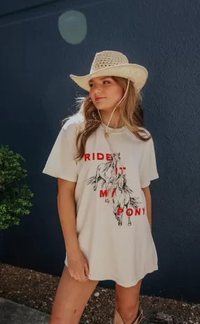 charlie southern: ride it my pony t shirt