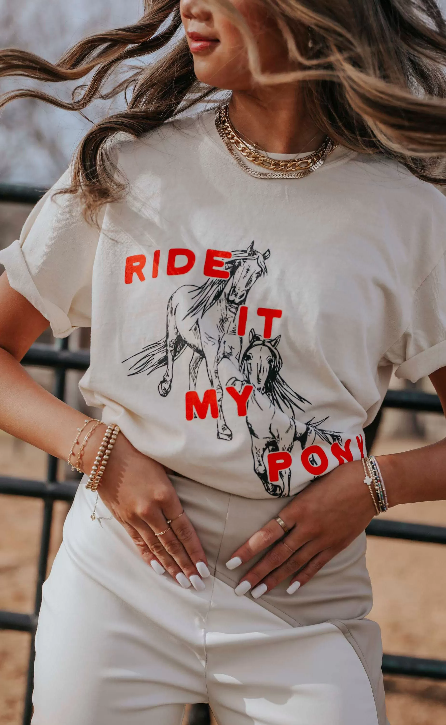 charlie southern: ride it my pony t shirt