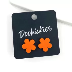 Cinco de Mayo Flower Stud Earrings - Orange