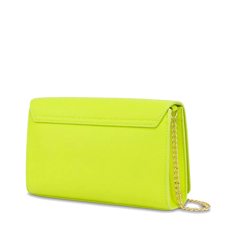 Clutch Donna con Tracolla LOVE MOSCHINO linea Smart Daily Maxi Lettering Lime