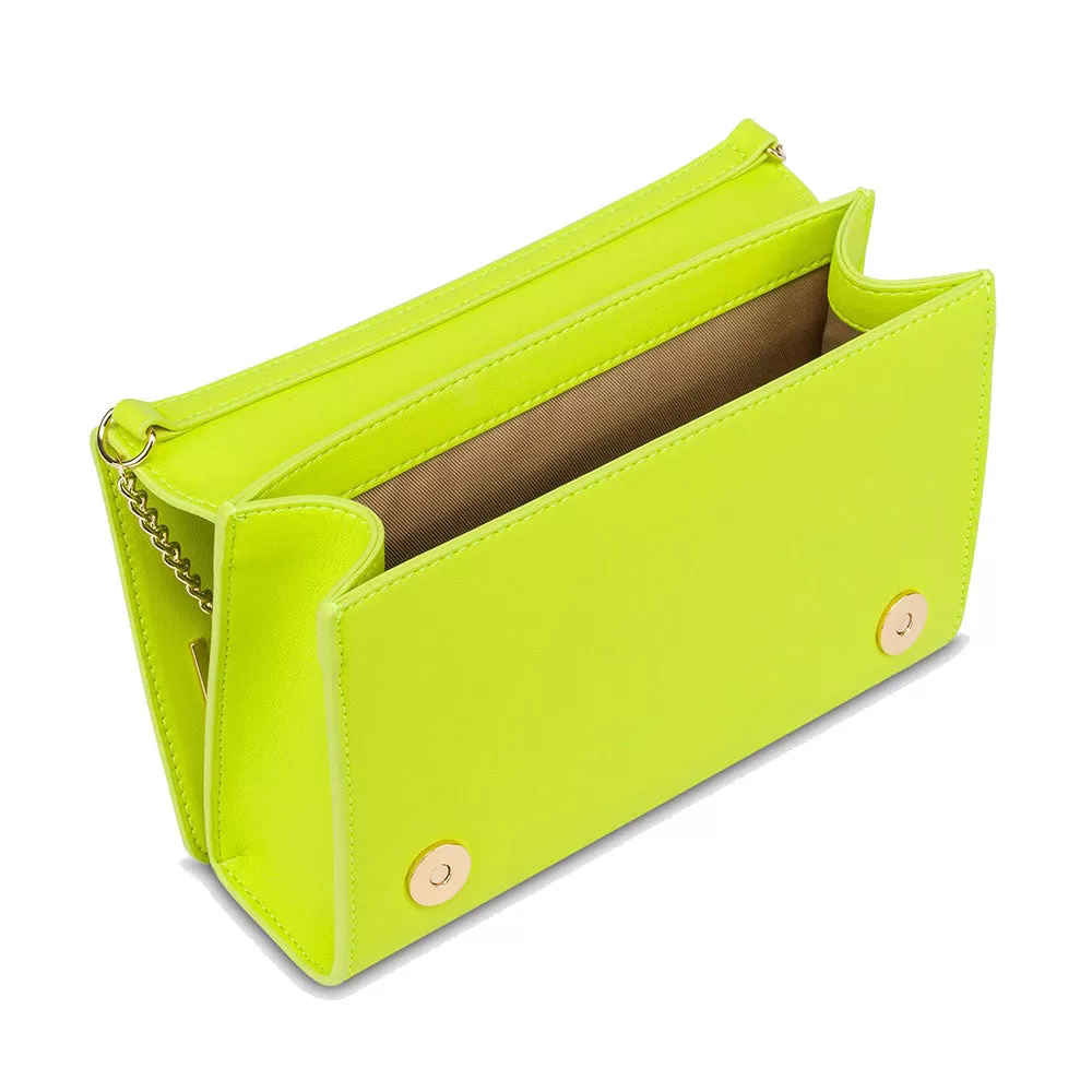 Clutch Donna con Tracolla LOVE MOSCHINO linea Smart Daily Maxi Lettering Lime