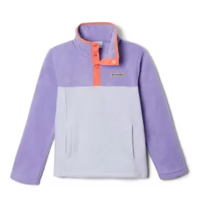 Columbia Kids Steens Mountain II Quarter Snap Fleece (Snowdrift/Paisley Purple)(Ages 4-18)