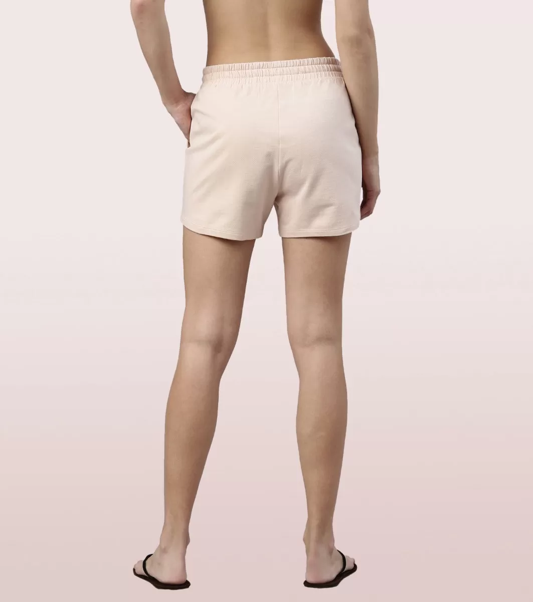 Comfy Shorts | Terry Shorts With Adjustable Waistband & Pockets