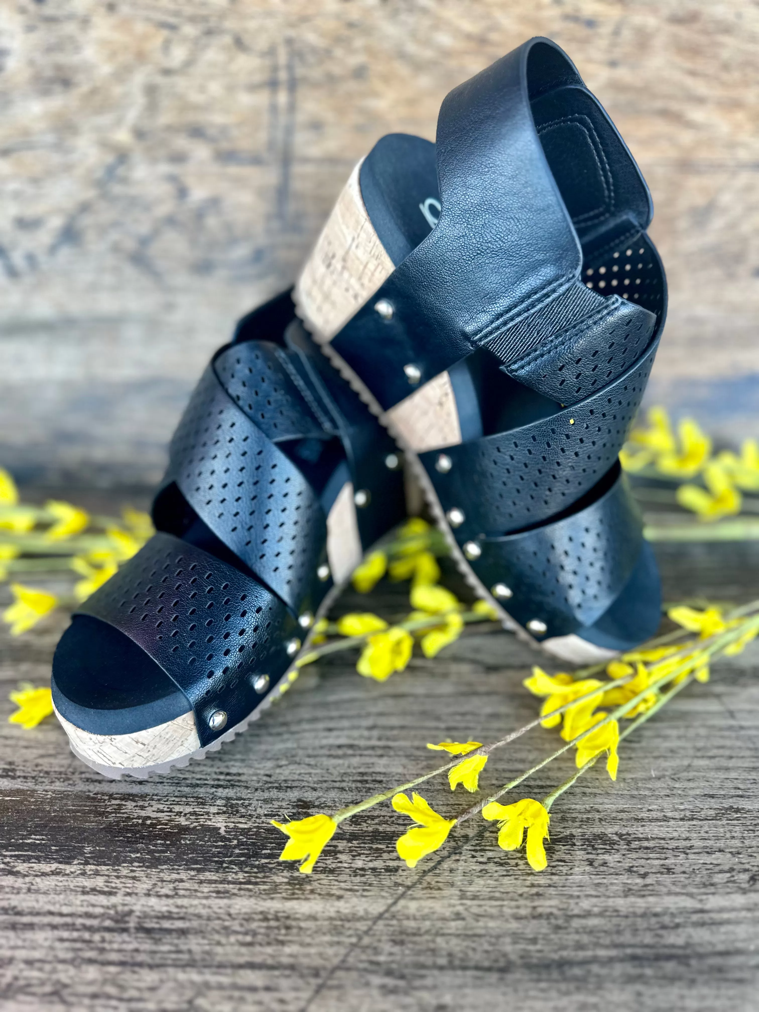 Corky's Black Guilty Pleasure Sandals