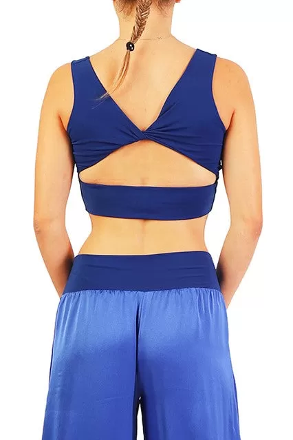 Crop Top with Cutout Twist Back