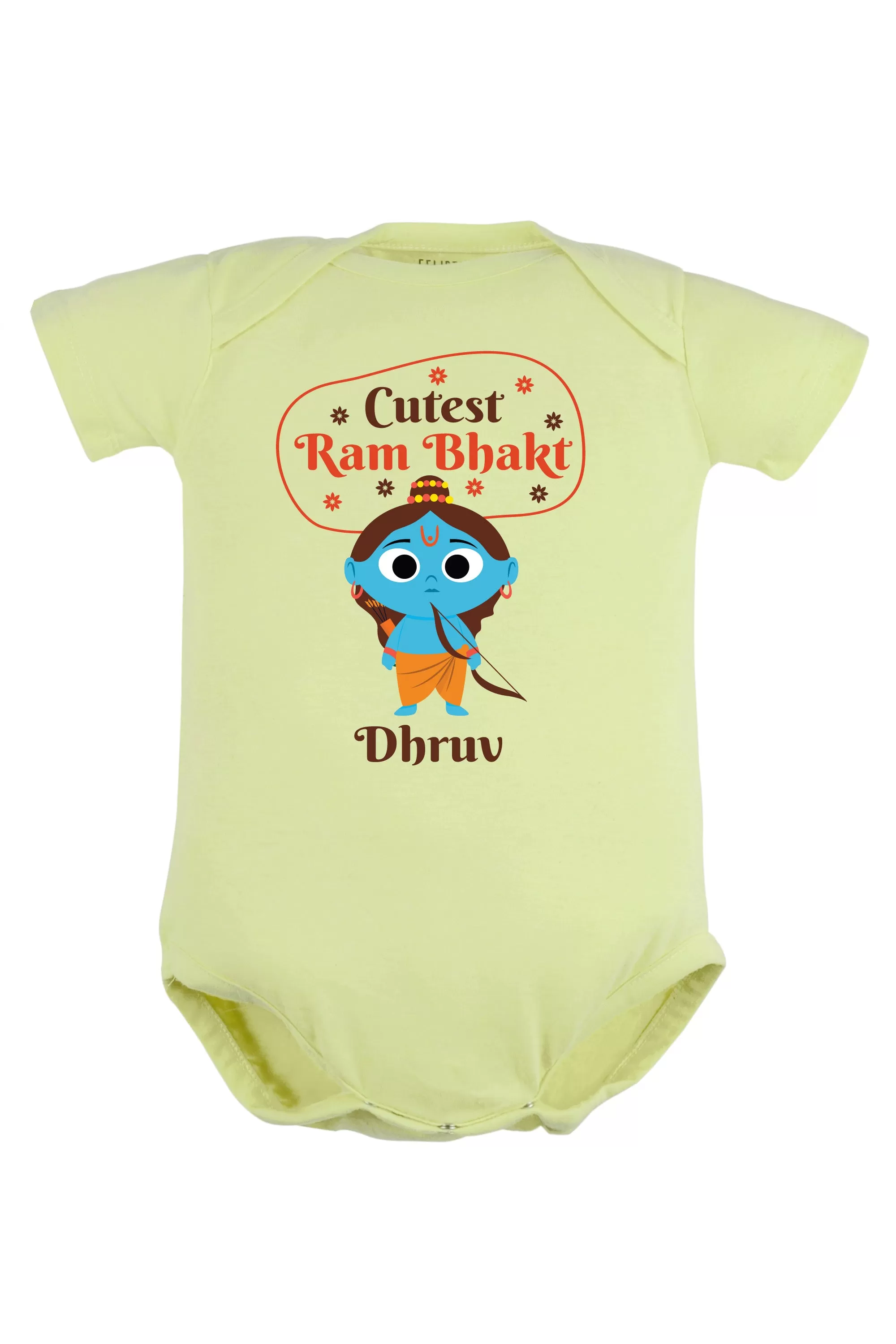 Cutest Ram Bhakt Baby Romper | Onesies w/ Custom Name