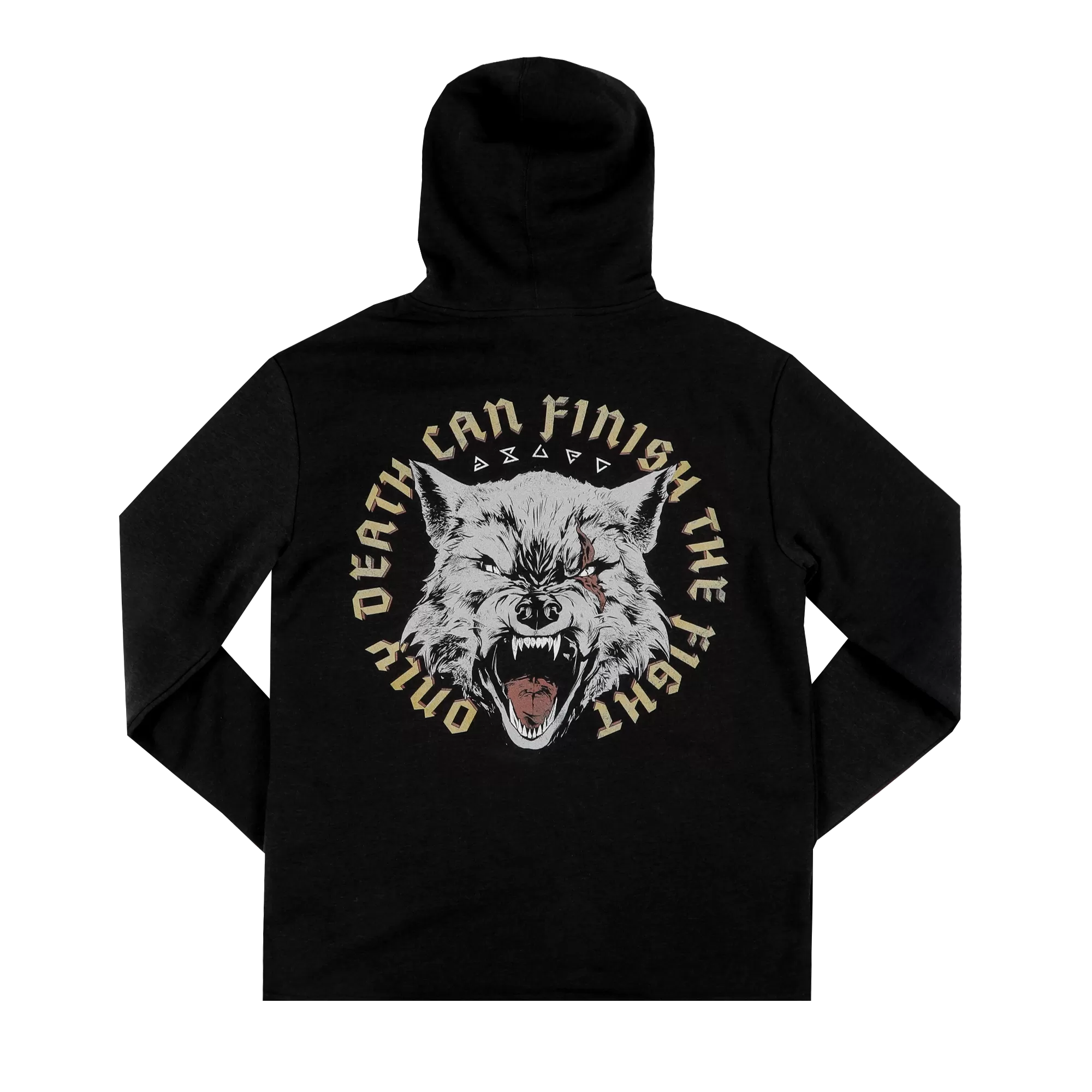 Death Finishes The Fight Black Hoodie