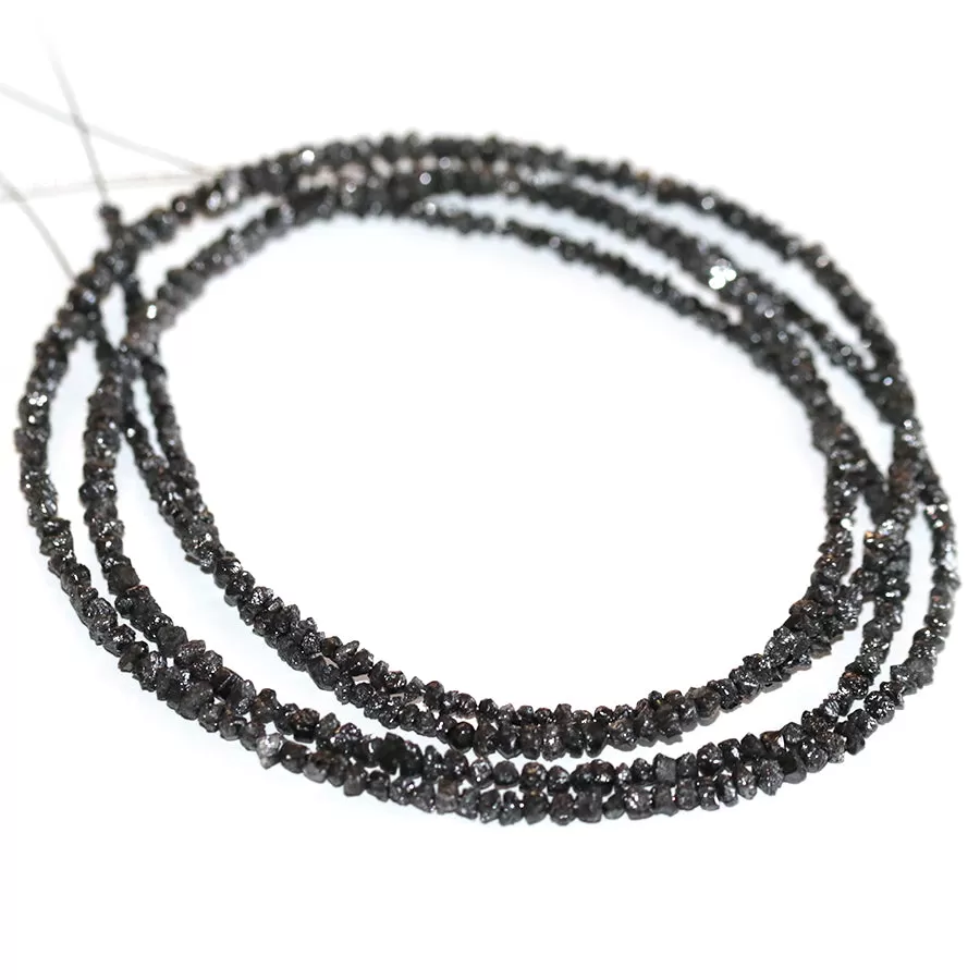 Diamond 2-4mm Chip Black- 15-16 Inch