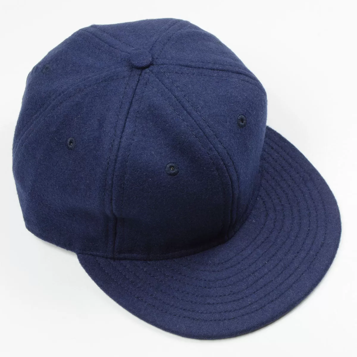 Ebbets - Basic Wool Flannel Adjustable Cap - Navy