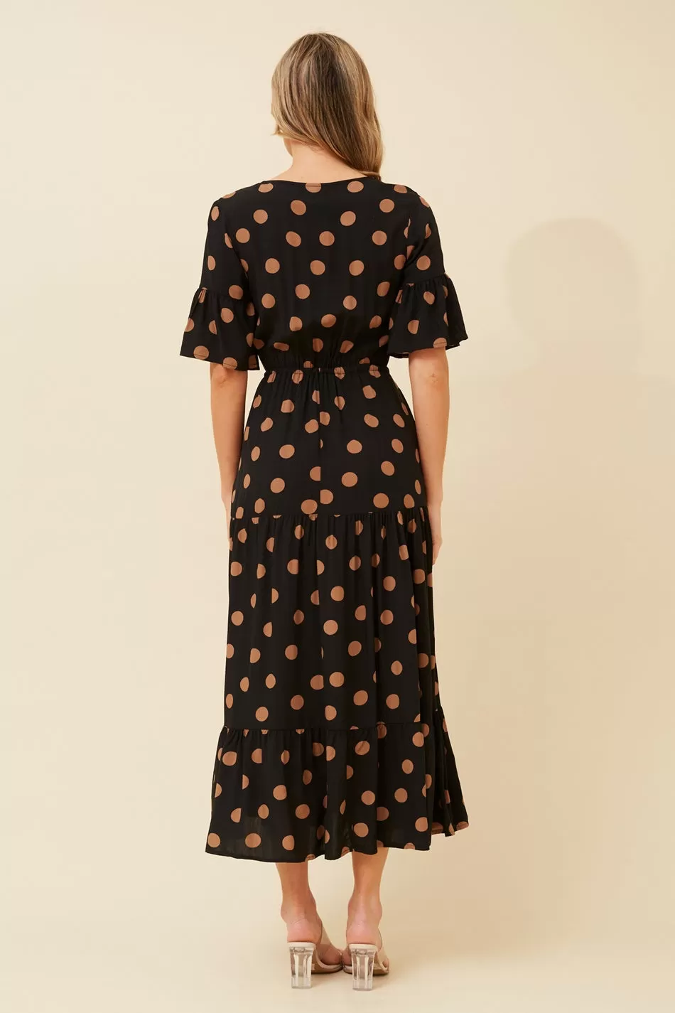 EDETTA POLKA DOT MAXI DRESS