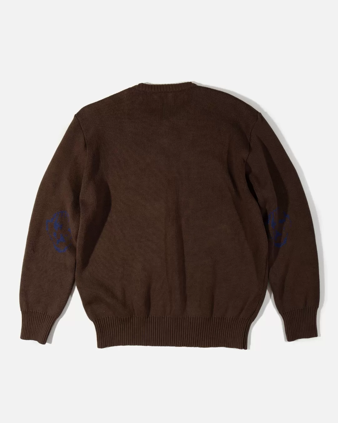 Elbow Logo Crew Knit - Brown