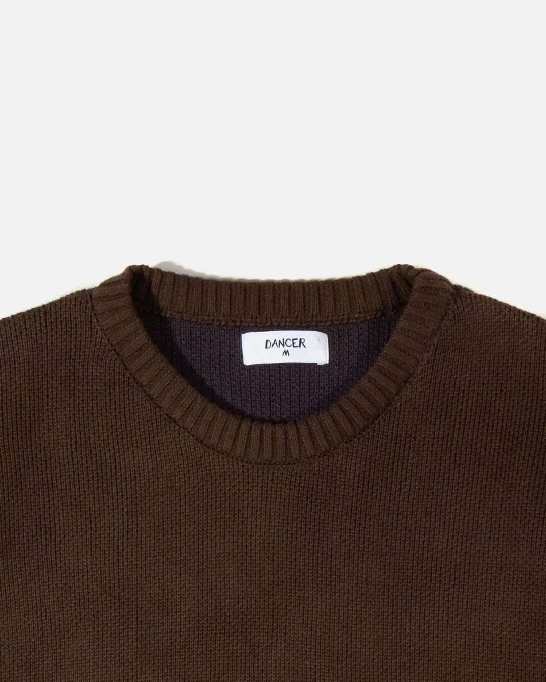 Elbow Logo Crew Knit - Brown