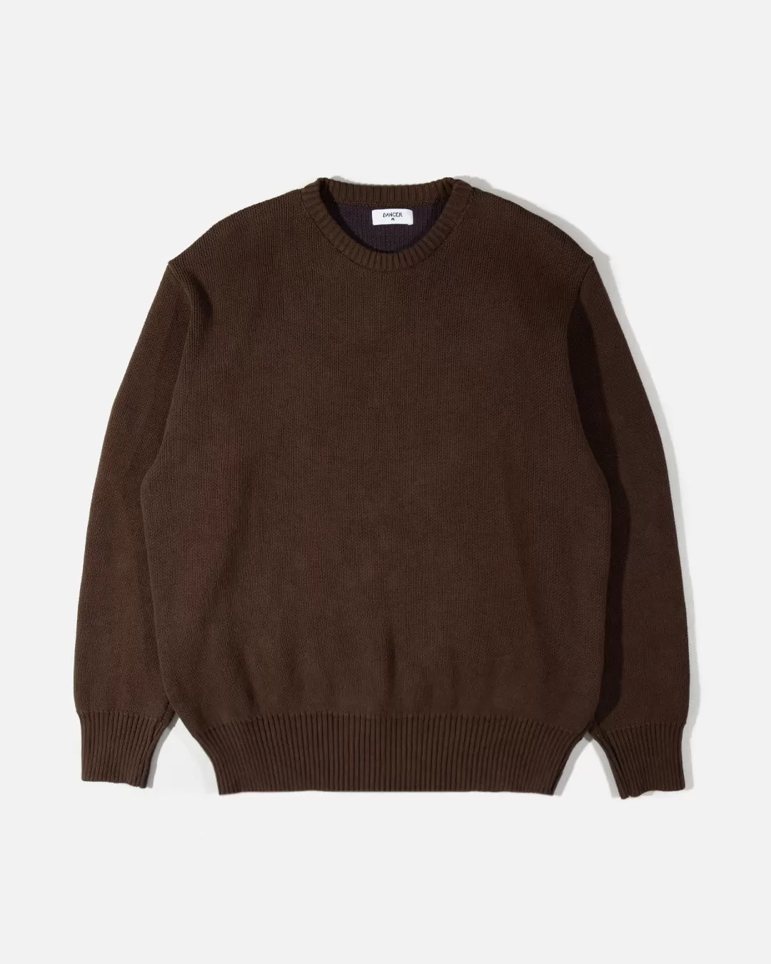 Elbow Logo Crew Knit - Brown