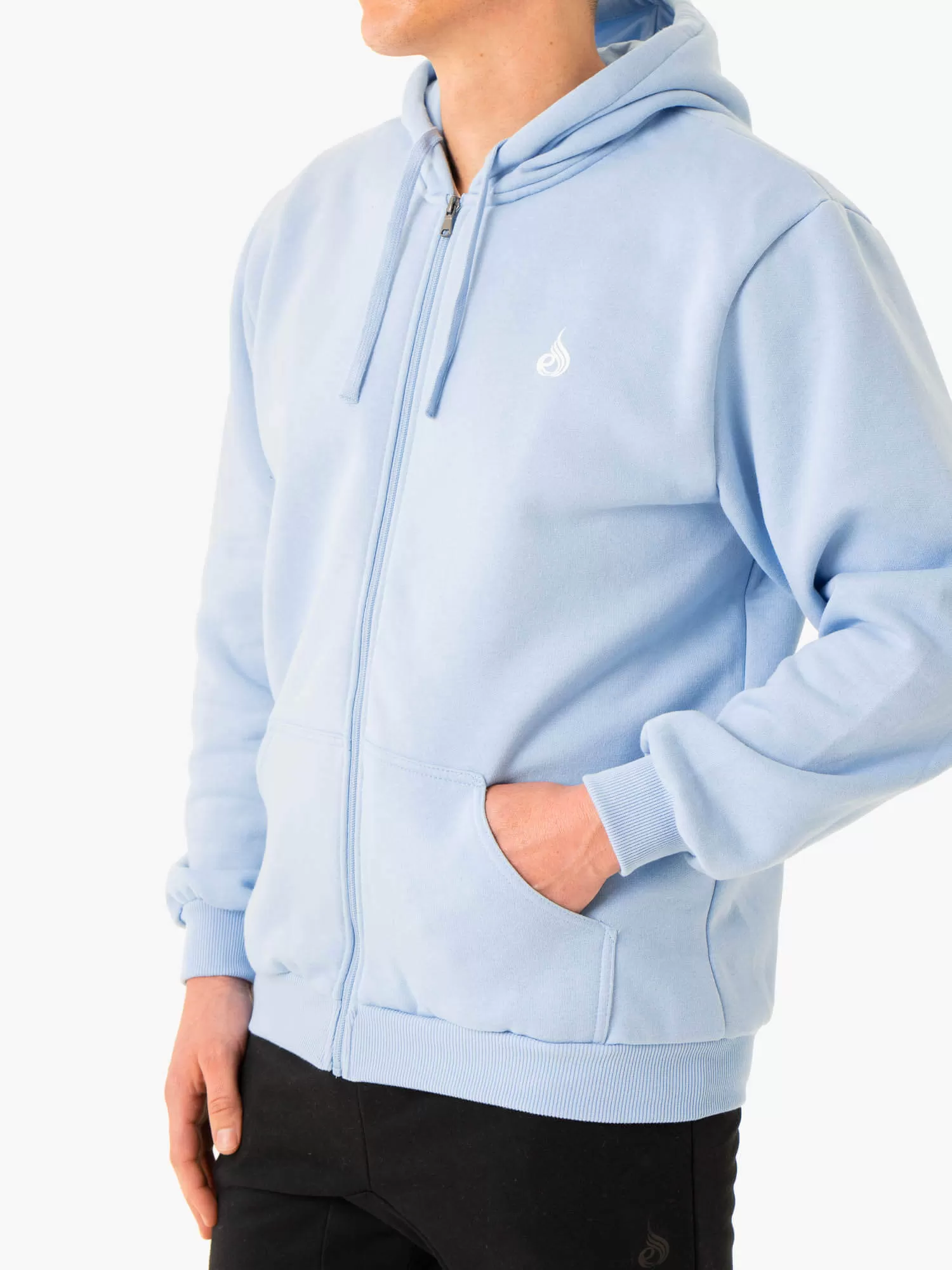 Essential Zip Up Jacket - Sky Blue